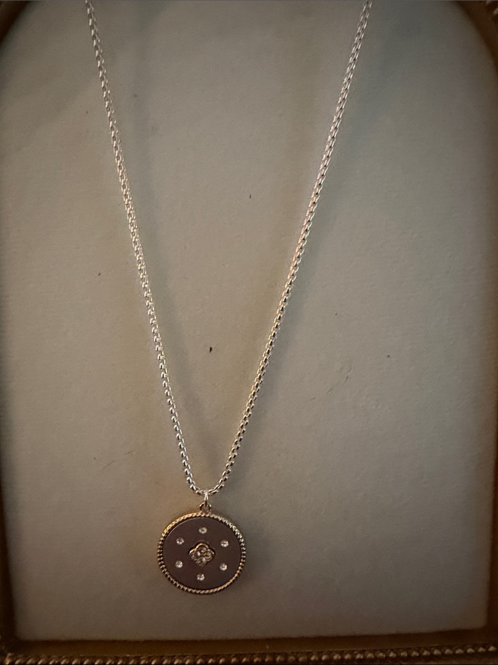 Park Lane Gold-Tone Round Medallion Pendant Necklace